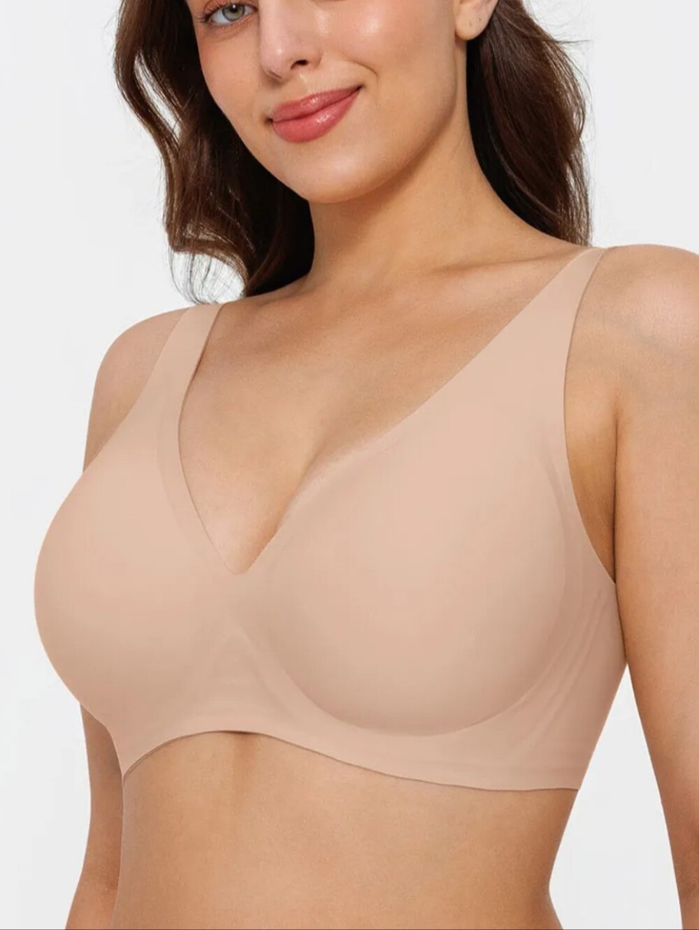 Popilush Seamless Wireless Jelly Leopard Contour Minimizer Support Bra - L